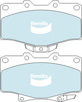 Brake Disc Pad Set Front Front Brake Bendix DB1346 4WD For Toyota 4 Runner Surf