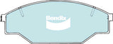 Brake Pads H/Duty Bendix DB1350HD for Toyota Hilux RZN147 Cab Chassis 2.0LTP 1RZ E