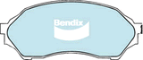 Brake Disc Pad Set Front Bendix DB1358 GCT For FORD MAZDA LASER 323 ASTINA PROTEGE