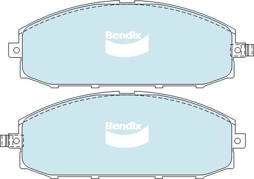 Brake Pads H/Duty Bendix DB1362HD for Mazda 323 Protege BJ Sedan Protege 1.8LTP FP55 BP (DOHC)