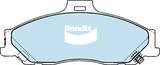 Brake Disc Pad Set Front Bendix DB1366 4WD For FORD MAZDA COURIER RANGER B-SERIE BRAVO