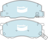 Brake Pads General CT Bendix DB1372GCT for Toyota Spacia SR40 Bus 2.0LTP 3S FE