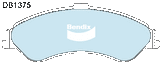 Brake Pads H/Duty Bendix DB1375HD for Ford Falcon AU Ute LPG 4.0LTP