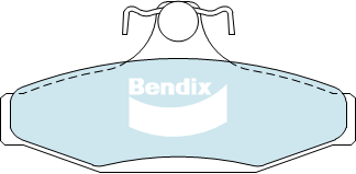 Brake Pads H/Duty Bendix DB1376HD for Ford Falcon AU Sedan 5.0 i V8 5.0LTP MNJ