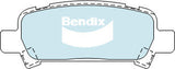 Brake Disc Pad Set Rear Bendix DB1379 4WD For SUBARU FORESTER IMPREZA LIBERTY