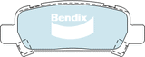 Brake Disc Pad Set Rear Bendix DB1379 4WD For SUBARU FORESTER IMPREZA LIBERTY
