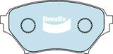 Brake Pads General CT Bendix DB1386GCT for Mazda MX-5 NB Convertible i 1.8LTP BP