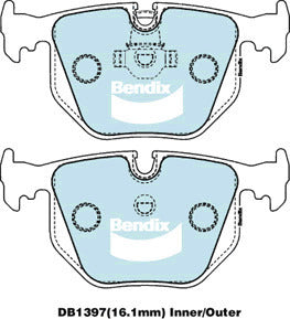 Brake Pads 4WD/SUV Bendix DB13974WD for BMW X5 E53 SAVi 3.0LTP M54B30