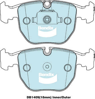 Brake Pads 4WD/SUV Bendix DB14094WD for BMW X5 E53 SAV 4.6is 4.6LTP M62B46 (468S1)