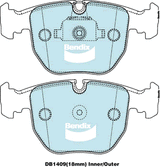 Brake Pads 4WD/SUV Bendix DB14094WD for BMW X5 E53 SAV 4.6is 4.6LTP M62B46 (468S1)