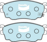 Brake Disc Pad Set Front Bendix DB1412 GCT For MAZDA 626 PREMACY