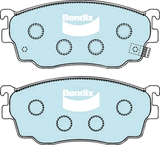 Brake Disc Pad Set Front Bendix DB1412 GCT For MAZDA 626 PREMACY