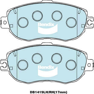 Brake Disc Pad Set  Bendix DB1419 GCT For Lexus LS UCF20400