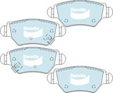 Brake Disc Pad Set Rear Bendix DB1425 GCT  For HOLDEN ASTRA ZAFIRA TS