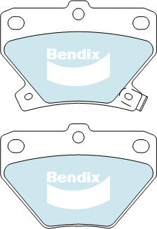 Brake Disc Pad Set Rear Bendix DB1429 GCT For Toyota Celica Corolla Prius Yaris