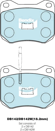 Bendix DB142 General CT Disc Pad Set