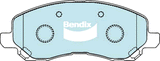 Brake Pads 4WD/SUV Bendix DB14414WD for Peugeot 4008 SUV 2.0LTP 4B11