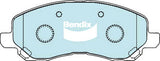 Brake Disc Pad Set Front Bendix DB1441 4WD For CHRYSLER DODGE JEEP MITSUBISHI SEBRING AVENGER CALIBER