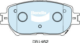 Brake Disc Pad Set Bendix DB1462 GCT For Lexus Toyota GS Camry ACV36 MCV36