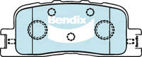 Brake Disc Pad Set Rear Bendix DB1463 4WD For Lexus Toyota ES Camry Kluger