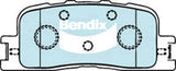 Brake Disc Pad Set Rear Bendix DB1463 4WD For Lexus Toyota ES Camry Kluger