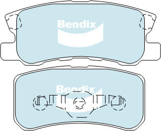 Brake Pads 4WD/SUV Bendix DB14644WD for Mitsubishi Lancer CG CH CJ Sedan i 2.0LTP 4B11