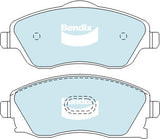 Brake Disc Pad Set Front Bendix DB1471 GCT For HOLDEN BARINA COMBO TIGRA