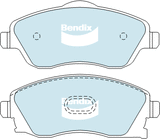 Brake Disc Pad Set Front Bendix DB1471 GCT For HOLDEN BARINA COMBO TIGRA