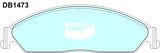 Brake Disc Pad Set Front  Front For Ford Falcon BA BF FG Bendix DB1473 GCT