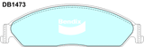 Brake Disc Pad Set Front  Front For Ford Falcon BA BF FG Bendix DB1473 GCT