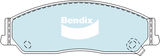 Brake Disc Pad Set Front Bendix DB1474 Ult For Toyota Aurion Avalon Camry