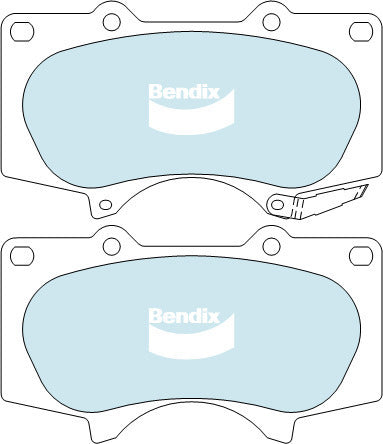 Brake Pads 4WD/SUV Bendix DB14824WD for Mitsubishi Pajero NS NT NW SUV DI-D (V88W V98W) 3.2LTD 4M41