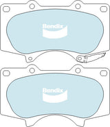 Brake Pads 4WD/SUV Bendix DB14824WD for Mitsubishi Pajero NS NT NW SUV DI-D (V88W V98W) 3.2LTD 4M41