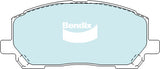 Brake Pads 4WD/SUV Bendix DB14884WD for Toyota Kluger GSU40R SUV 3.3 3.3L 3MZ FE
