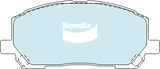 Brake Pads 4WD/SUV Bendix DB14884WD for Toyota Kluger GSU40R SUV 3.3 3.3L 3MZ FE