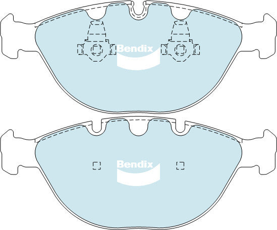 Brake Pads 4WD/SUV Bendix DB14954WD for BMW X5 E53 SAV 4.4i 4.4LTP N62TUB44
