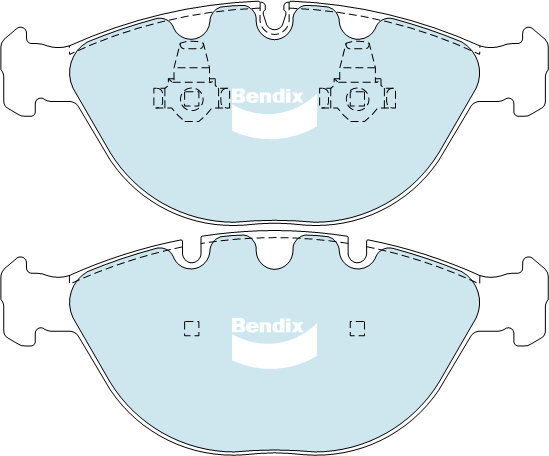 Brake Pads 4WD/SUV Bendix DB14954WD for BMW X5 E53 SAV 4.4i 4.4LTP N62TUB44