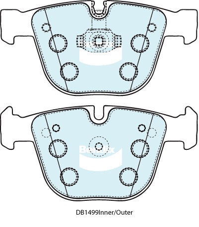 Brake Disc Pad Set  Bendix DB1499 Ult For BMW 1/3/5/X6/X6/6/7