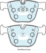 Brake Disc Pad Set  Bendix DB1499 Ult For BMW 1/3/5/X6/X6/6/7