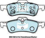 Brake Disc Pad Set  Bendix DB1501 Ult
