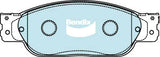 Brake Disc Pad Set  Bendix DB1505 GCT For JAGUAR S-TYPE
