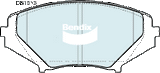 Brake Disc Pad Set  Bendix DB1513 Ult For MAZDA RX-8 SE17