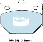 Brake Disc Pad Set  Bendix DB159 GCT