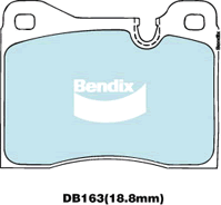 Brake Disc Pad Set  Bendix DB163 GCT For BMW 5 E12 E28 6 E24 7 E23