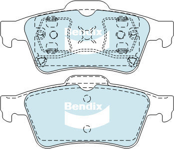 Brake Pads General CT Bendix DB1665GCT for Mazda 3 BK Hatchback 2.3 MZR 2.3LTP L3 VE