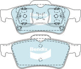 Brake Disc Pad Set Rear Bendix DB1665 GCT For HOLDEN MAZDA RENAULT SAAB VOLVO