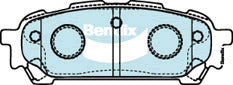 Brake Disc Pad Set Rear Bendix DB1672 ULT For SUBARU Forester Impreza Liberty