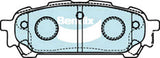 Brake Disc Pad Set Rear Bendix DB1672 ULT For SUBARU Forester Impreza Liberty