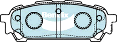 Brake Disc Pad Set Rear Bendix DB1672 ULT For SUBARU Forester Impreza Liberty