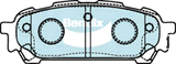 Brake Disc Pad Set Rear Bendix DB1672 ULT For SUBARU Forester Impreza Liberty